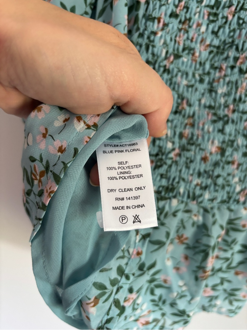 Astr the Label NWOT Claremont Floral Blue Puff-Sleeve Peplum Top Cropped - Picture 6 of 6